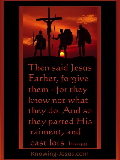 Luke 23:34 Father Forgive (black)